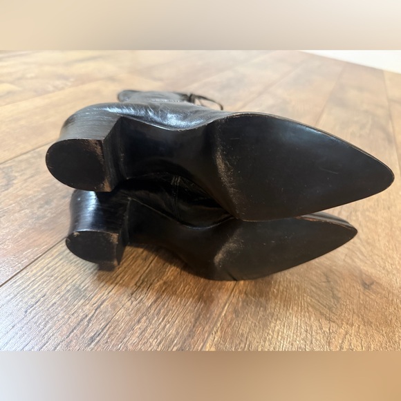 Antique Victorian/ Edwardian Boots Womens Leather Lace Up Early 1900's Witchy - Picture 7 of 11